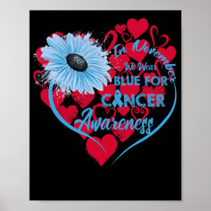 In november Draag we blauw voor diabetes. Poster