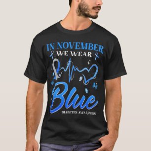 In november Draag we blauw voor diabetes Ri T-shirt