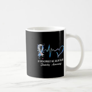 In november Draag we Blauwe Diabetes Bewustmakings Koffiemok