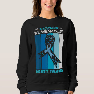 In november Draag we blauwe lintdiabetes A Trui