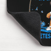 In november Draag we Blue Boxer Tattoo Dog Diabete Muismat (Hoek)