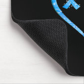 In november Draag we Blue Cure Diabetes Awareness  Muismat (Hoek)