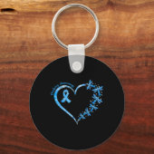 In november Draag we Blue Cure Diabetes Awareness  Sleutelhanger (Voorkant)