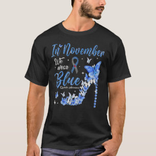 In november Draag we Blue Diabetes Awareness Blue  T-shirt