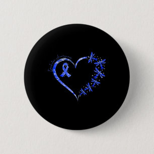 In november Draag we Blue Diabetes Awareness Drago Ronde Button 5,7 Cm
