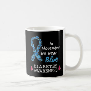 In november draag we Blue, Diabetes Awareness Koffiemok