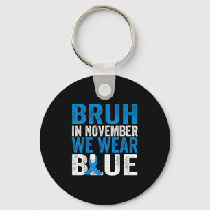 In november Draag we Blue Diabetes Awareness T Sleutelhanger