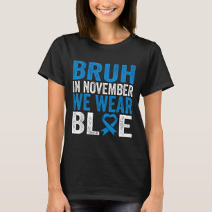 In november Draag we Blue Diabetes Awareness T T-shirt