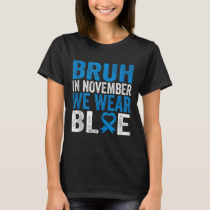 In november Draag we Blue Diabetes Awareness T T-shirt