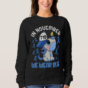In november Draag we Blue Diabetes Awareness Unico Trui