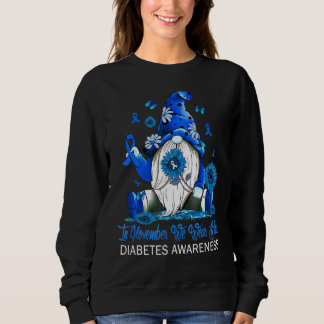 In november Draag we Blue Gnomes Gnomies Diabetes Trui