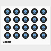 In november Draag we Blue Sunflower Diabetes Aware Ronde Sticker (Vel)