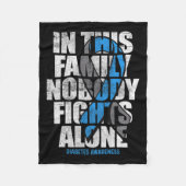 In november Draag we Blue T1d T2d Diabetic Diabete Fleece Deken (Voorkant)