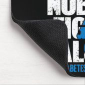 In november Draag we Blue T1D T2D Diabetic Diabete Muismat (Hoek)