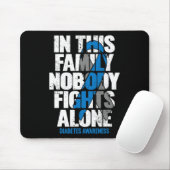 In november Draag we Blue T1D T2D Diabetic Diabete Muismat (Met muis)