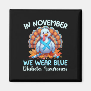 In november Draag we Blue Turkey Dankuwel Diabetes Magneet
