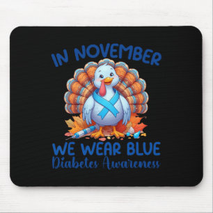 In november Draag we Blue Turkey Dankuwel Diabetes Muismat