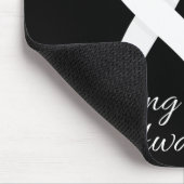 In november Draag we de bewustwording over witte l Muismat (Hoek)