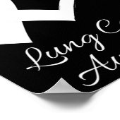 In november Draag we de bewustwording over witte l Poster (Hoek)