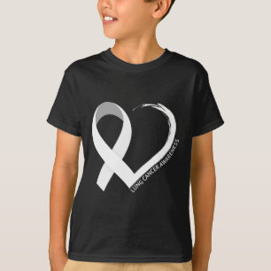 In november Draag we de bewustwording over witte l T-shirt