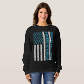 In november Draag we de blauwe diabetes Trui (Voorkant volledig)