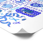 In november Draag we de Blue Diabetes Awareness Fi Poster (Hoek)