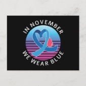 In november Draag we de maand waarin we de blauwdi Briefkaart (Voorkant)