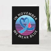 In november Draag we de maand waarin we de blauwdi Kaart (Voorkant)