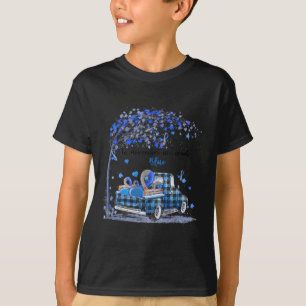 In november draag we het bewustzijn van blauwe vra t-shirt