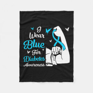 In november Draag we het bewustzijn van de blauwe Fleece Deken