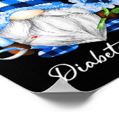 In november Draag we het bewustzijn van de blauwe  Poster (Hoek)