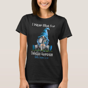 In november Draag we het bewustzijn van de blauwe  T-shirt