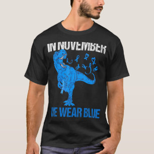 In november Draag we het blauwe bewustzijn van Dia T-shirt