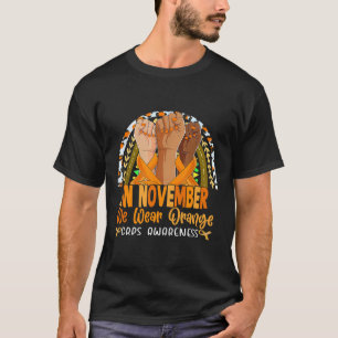 In november Draag we het Oranje CRPS Awareness Sin T-shirt