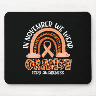 In november Draag we het Oranje Rainbow Crps bewus Muismat