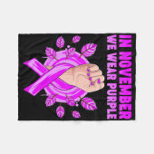 In november Draag we het Paarse Heimerheimer Bewus Fleece Deken (Voorkant (Horizontaal))