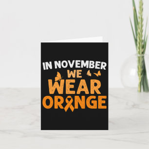 In november Draag we Oranje CRPS-bewustzijn Kaart