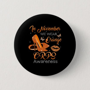 In november Draag we Oranje hoge hakken schoenen C Ronde Button 5,7 Cm