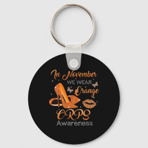 In november Draag we Oranje hoge hakken schoenen C Sleutelhanger