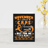 In november Draag we Oranje Ribbon CRPS Bewustheid Kaart (Gele Bloem)