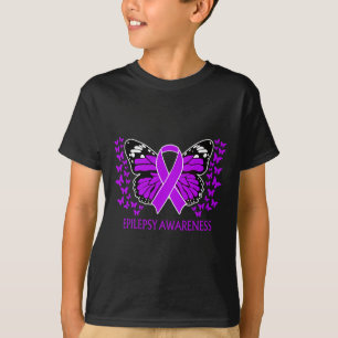 In november Draag we Paars voor Epilepsy Bewusthei T-shirt