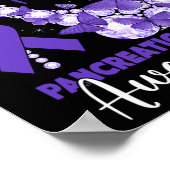 In november Draag we Paarse alvleesklierkanker hoo Poster (Hoek)