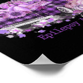 In november Draag we Paarse Epilepsy Awarenes Poster (Hoek)