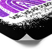 In november Draag we Paarse Epilepsy Bewustheid Poster (Hoek)