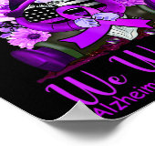 In november Draag we Paarse kabouter pompoen alzhe Poster (Hoek)