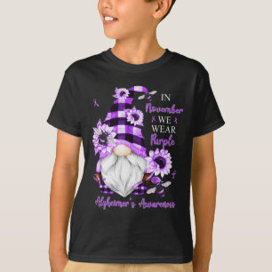 In november Draag we Paarse kabouters Alzheimer Aw T-shirt