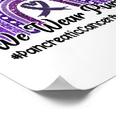 In november Draag we Paarse pancreaskanker Poster (Hoek)