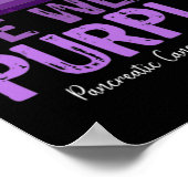 In november Draag we Paarse pancreaskanker Poster (Hoek)