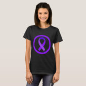 In november Draag we Paarse pancreaskanker T-shirt (Voorkant volledig)