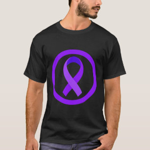 In november Draag we Paarse pancreaskanker T-shirt